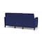 Lesro Siena Lounge Reception 3 Seat Tandem Seating No Center Arms, Walnut, OH Cobalt Upholstery SN3101 - alternate 2